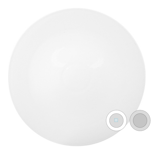Witte porseleinen pizzaplaten Witte porseleinen pizzaplaten